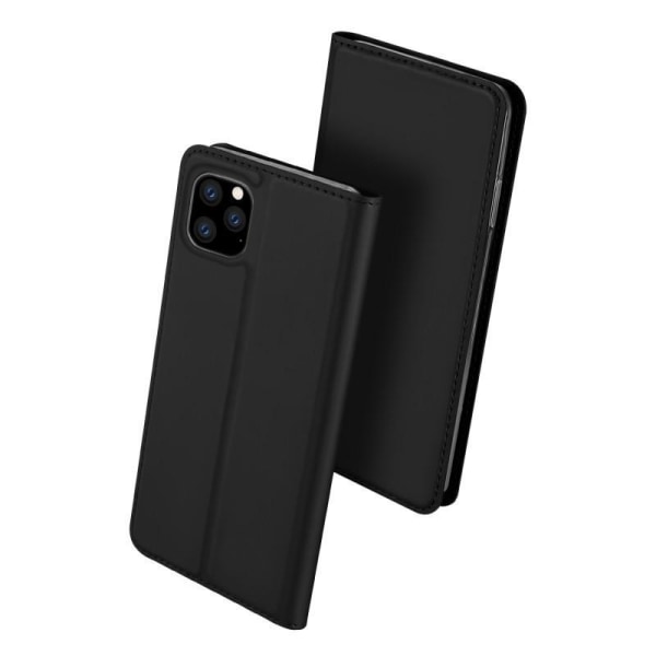 iPhone 11 Pro Max Flip Case Skin Pro korttilokerolla Black