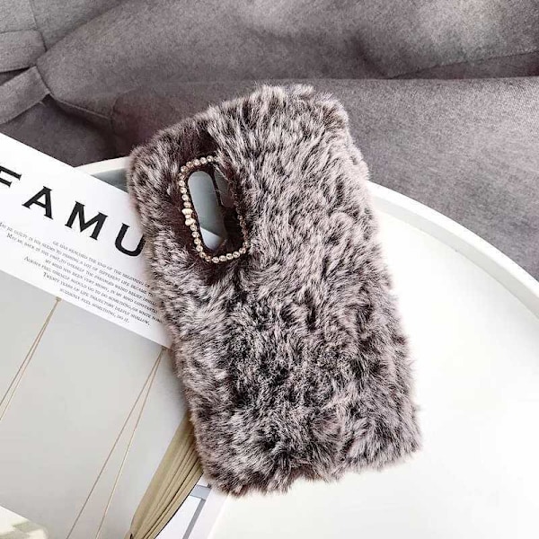 Huawei P30 Pro Gosig & Fluffigt Skal Fluff Svart