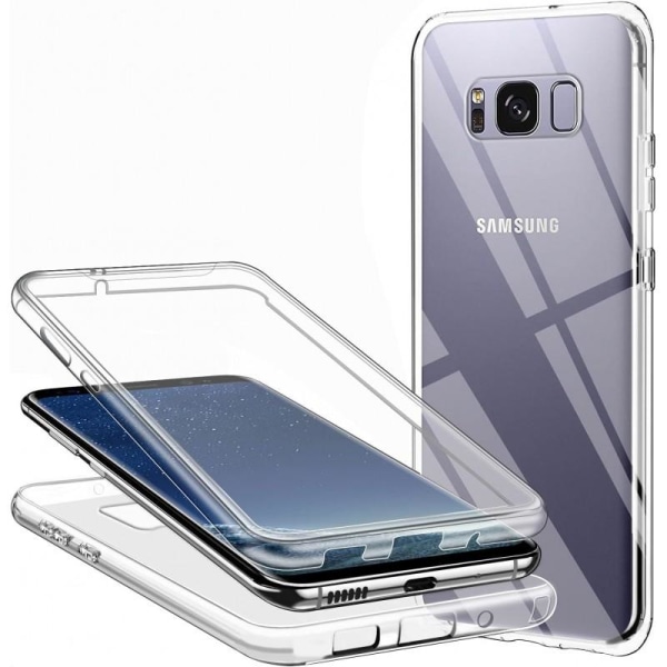 360° Full Cover Silikone Cover Samsung S8 Transparent