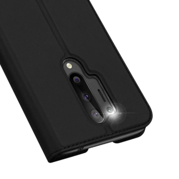 OnePlus 8 Pro Exclusive Flip Case Smooth-kortspor Black