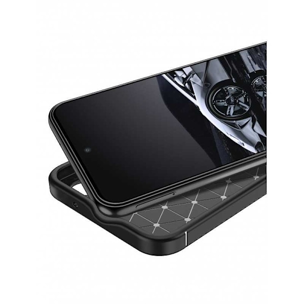 Samsung S23 Iskunkestävä ohut kansi FullCarbon V4 Black