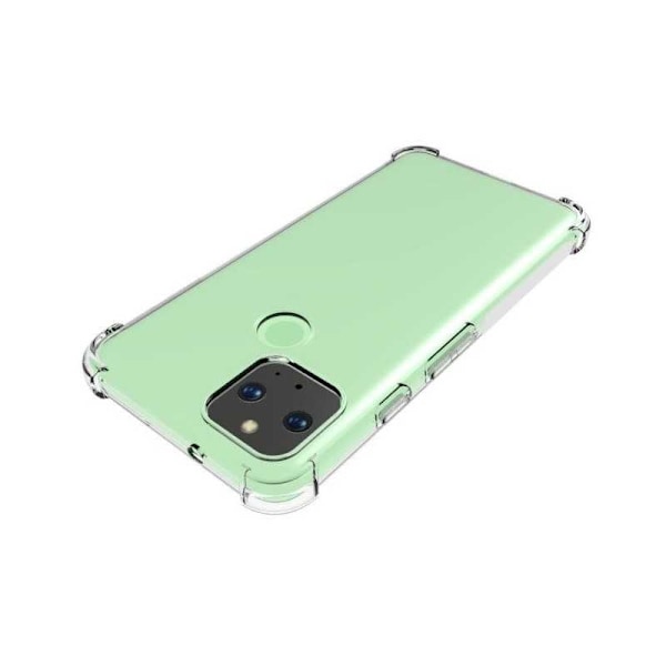 Google Pixel 5 stødabsorberende silikone Shell Shockr Transparent