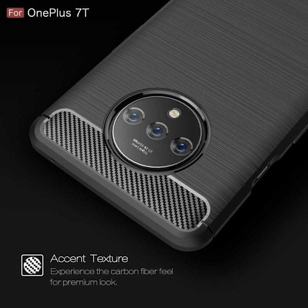 OnePlus 7T Shockproof Shell SlimCarbon Black