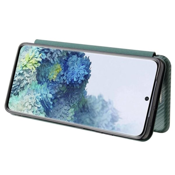 Samsung S21 Ultra Flip Case -korttipaikka CarbonDreams Green Green