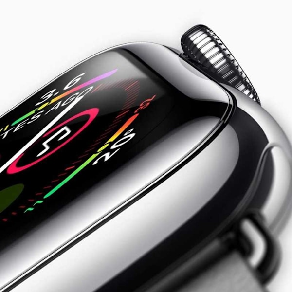 2-PACK Apple Watch 40mm Series 4,5,6,7 & SE 3D 3D karkaistu lasi 0,2mm 9H Transparent