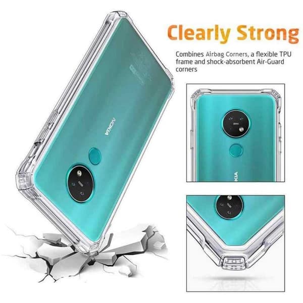 Nokia 8.3 Iskunvaimennin Silicone Case Shockr Transparent