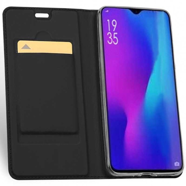 Huawei P30 Pro Flip Case Skin Pro korttilokerolla Black