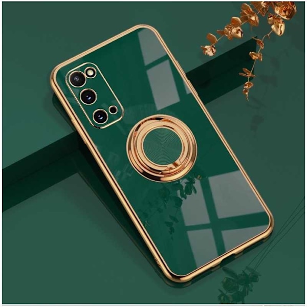 Samsung S20 FE Elegant & Stöttåligt Skal med Ringhållare Flawless Svart