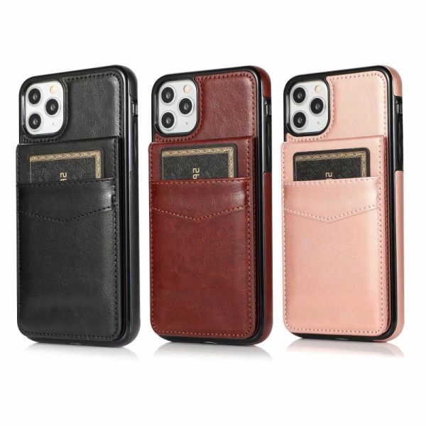 iPhone 11 Mobildeksel Kortholder 6-FACK Retro V3 Rosenguld