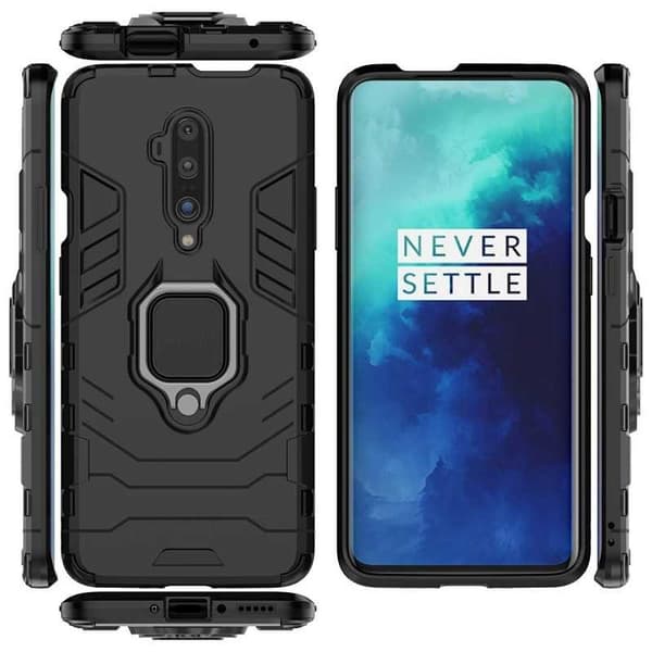 OnePlus 8 -iskunkestävä kotelo ThinArmor-rengaspidikkeellä Black