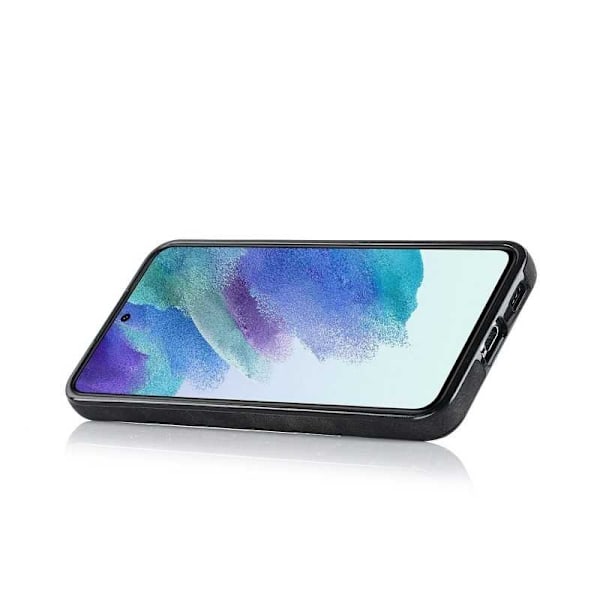 Samsung S21 FE Mobilskal med Korthållare Retro V4 Svart