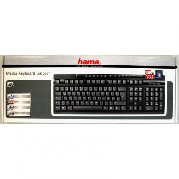 Multimedietastatur HAMA AK-220 Black