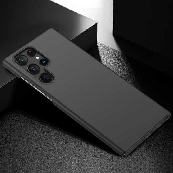 Samsung S23 Ultra kumipinnoitettu Mattavärinen Basic V2 Black