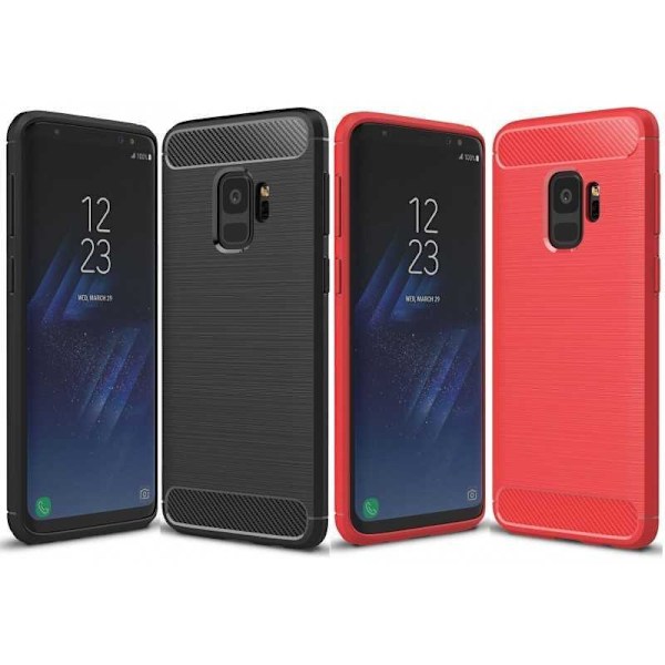 Samsung S9 stødsikker stødabsorberende skal SlimCarbon Svart