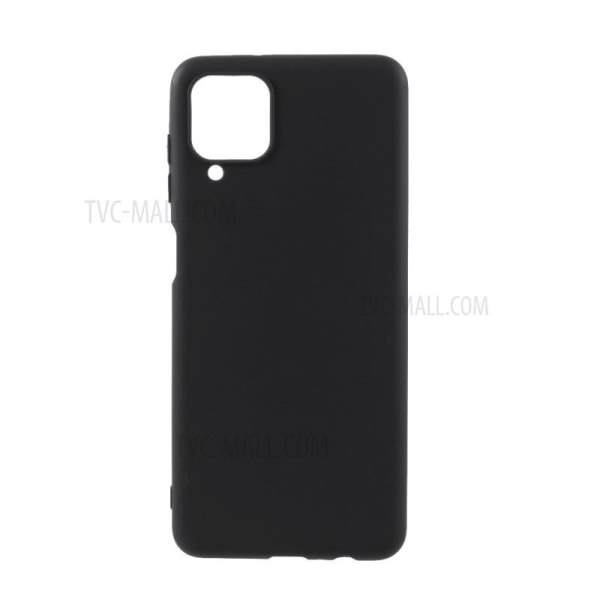 Samsung A12 Ultra-ohut kumipinnoitettu mattamusta Cover Basic® V Black