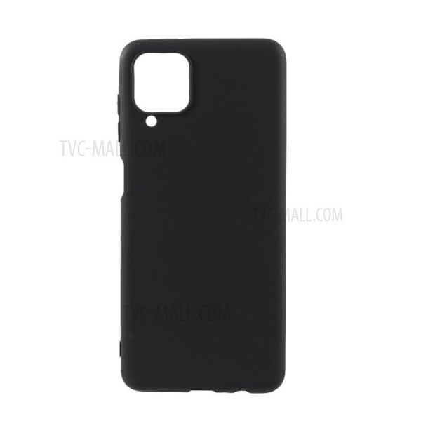 Samsung A12 Ultra-ohut kumipinnoitettu mattamusta Cover Basic® V2 Black