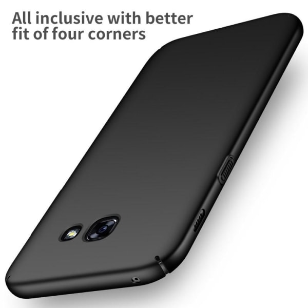 Samsung A3 2017 Ultra-tynn gummibelagt Matt Black Cover Basic V2 Black