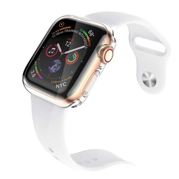 Täysi peittävä ultraohut TPU-kotelo Apple Watch 44 mm nestemäinen Transparent