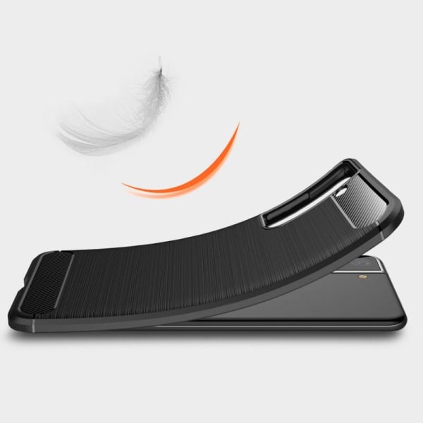 Samsung S21 Plus Støtsikker SlimCarbon veske Black