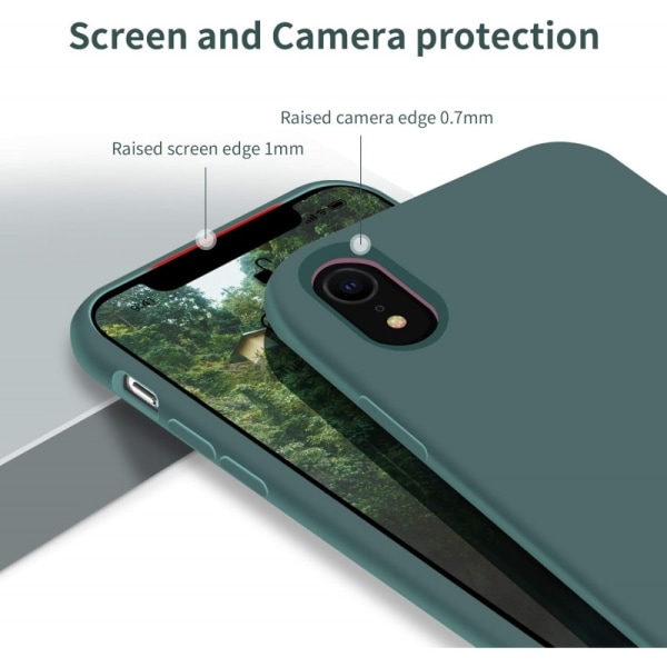 Gummibelagt Stöttåligt Skal iPhone XR - Grön