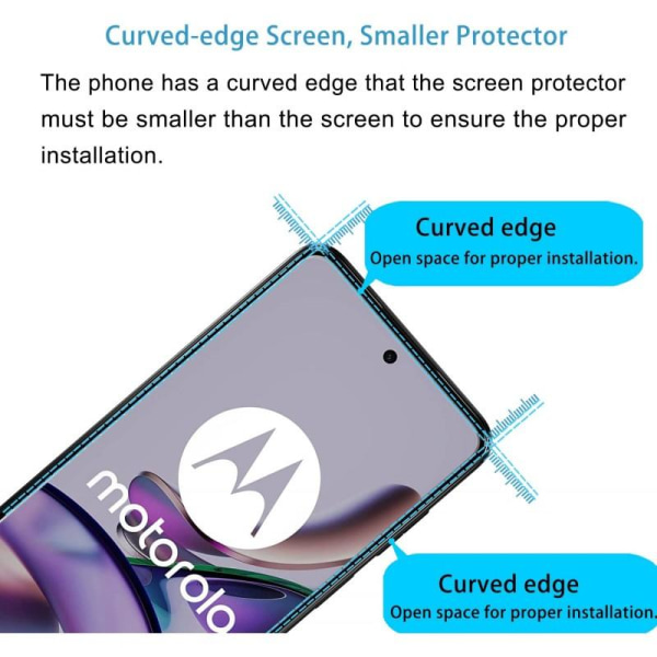 2-PACK Motorola Moto G53 Härdat glas 0.26mm 2.5D 9H Transparent
