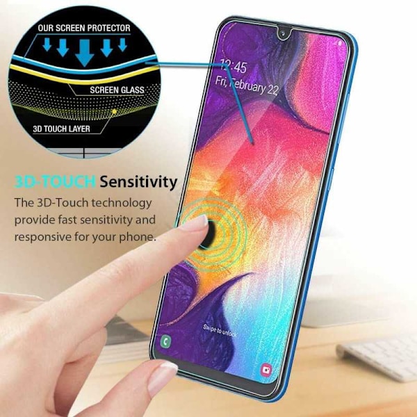 Samsung A02s Hærdet glas 0,26mm 2,5D 9H Transparent