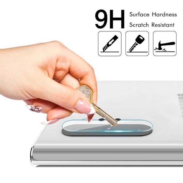 2-PACK Samsung Note 10 Kameraskydd Transparent