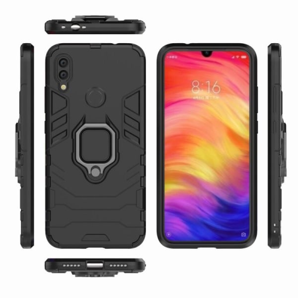 Xiaomi Redmi Note 7 Støtsikker veske med ThinArmor ringholder Black