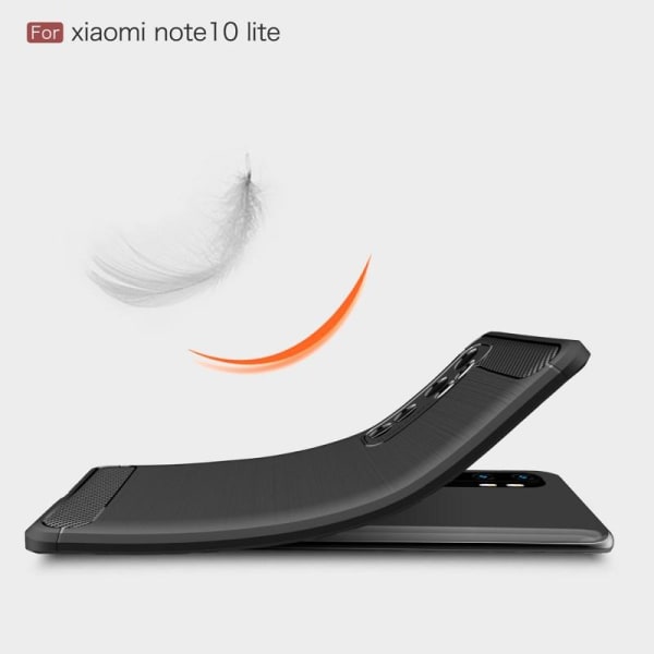 Xiaomi Mi Note 10 lett støtsikker SlimCarbon veske Black