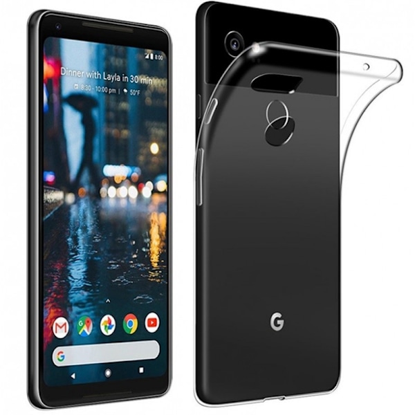 Google Pixel 3 XL Stöttåligt Genomskinligt Skal Simple Transparent