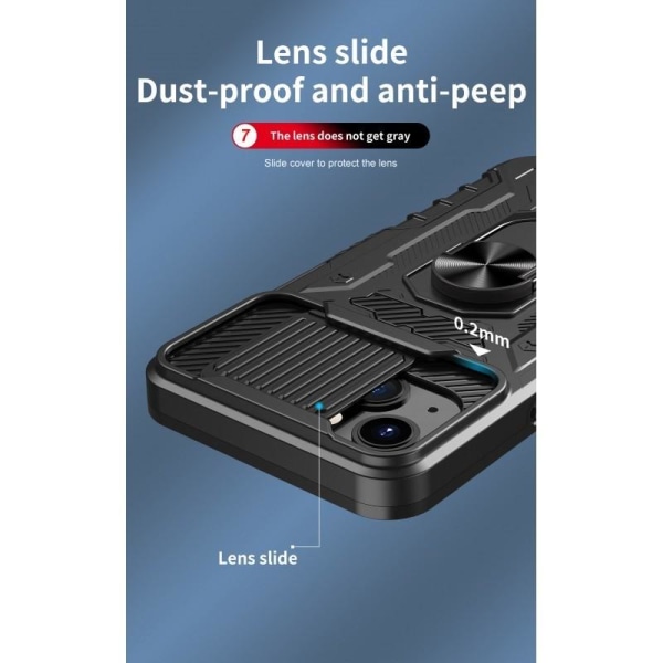 iPhone 14 Plus Heltäckande Premium 3D Skal ThreeSixty CamShield Svart