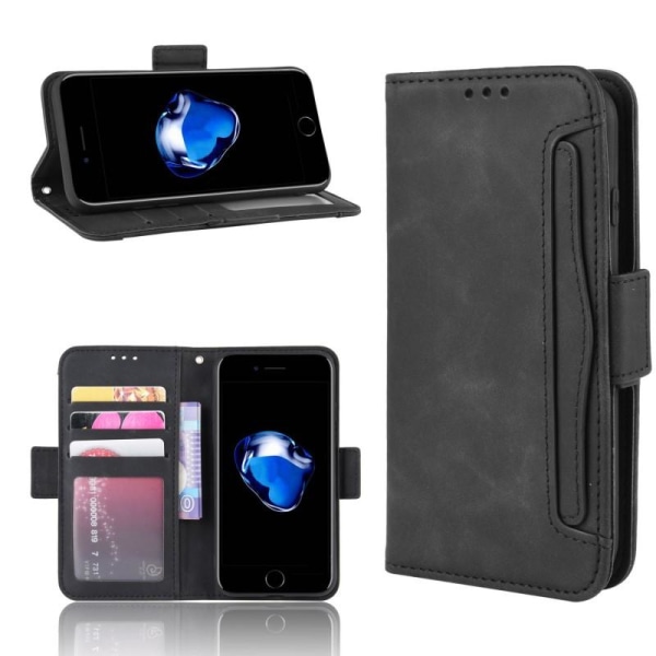 iPhone 7 Plus lommebokveske PU-lær 6-POCKET Winston V3 Black
