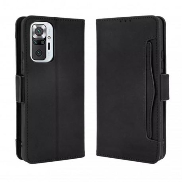 Xiaomi Redmi Note 10 Pro Plånboksfodral PU-Läder 6-FACK Winston® V3 Svart