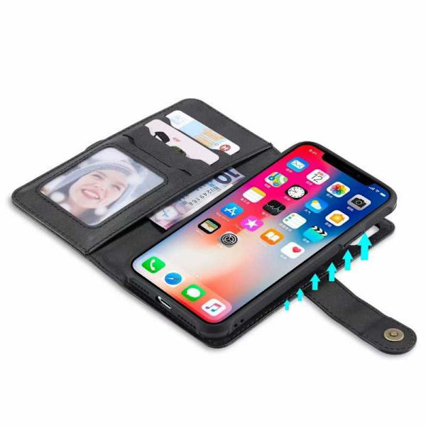 iPhone XS Max Praktiskt Fodral med Magnetskal 6-Fack Winston V2 Svart