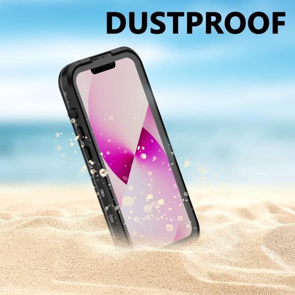 iPhone 14 Täysi peittävä vedenpitävä Premium Shell - 2m Transparent