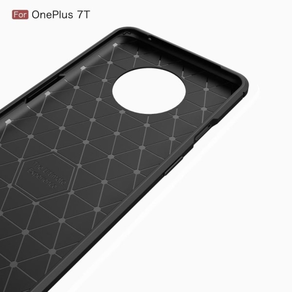 OnePlus 7T Iskunkestävä SlimCarbon-kuori Black