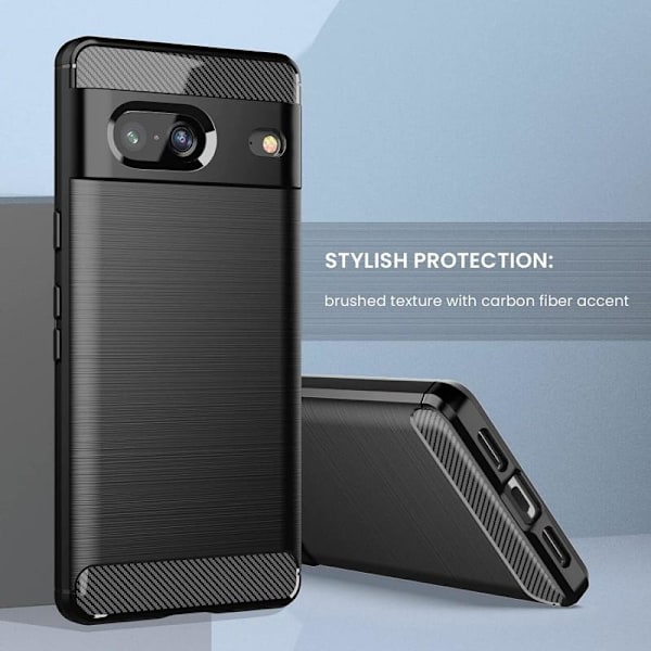Google Pixel 7a Shockproof Shell SlimCarbon Black