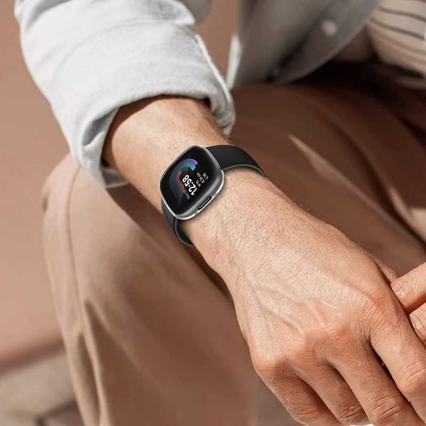2-PACK Heltäckande Skal Fitbit Sense 2 / Versa 4 Transparent