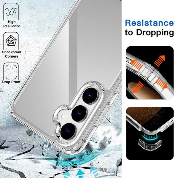 Samsung S21/S21Plus/S21FE/S22/S22 Plus stødabsorberende etui Simple V2 - Gennemsigtig Samsung S21 Plus