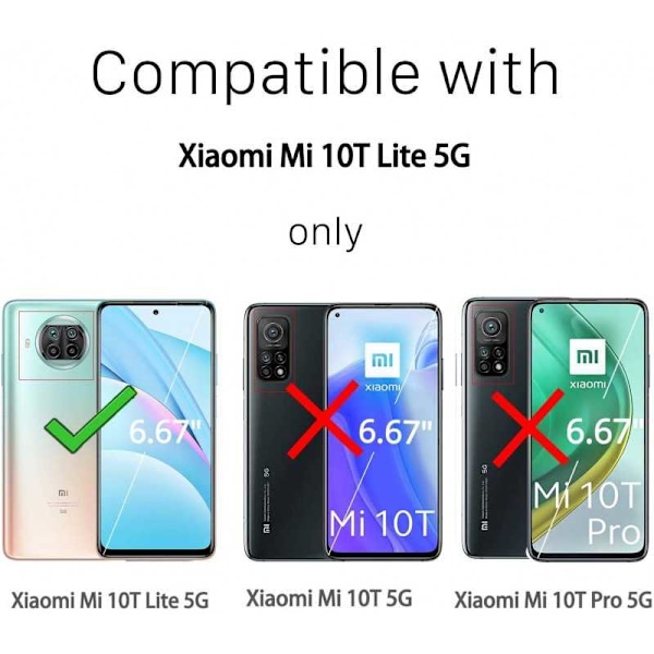 Xiaomi Mi 10T Lite iskuja vaimentava silikonikotelo Shockr Transparent