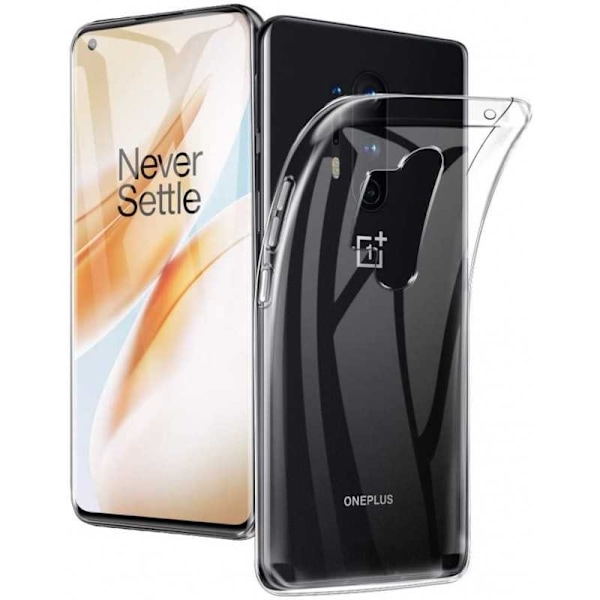 OnePlus 8 Pro Stötdämpande Mjukt Skal Simple Transparent