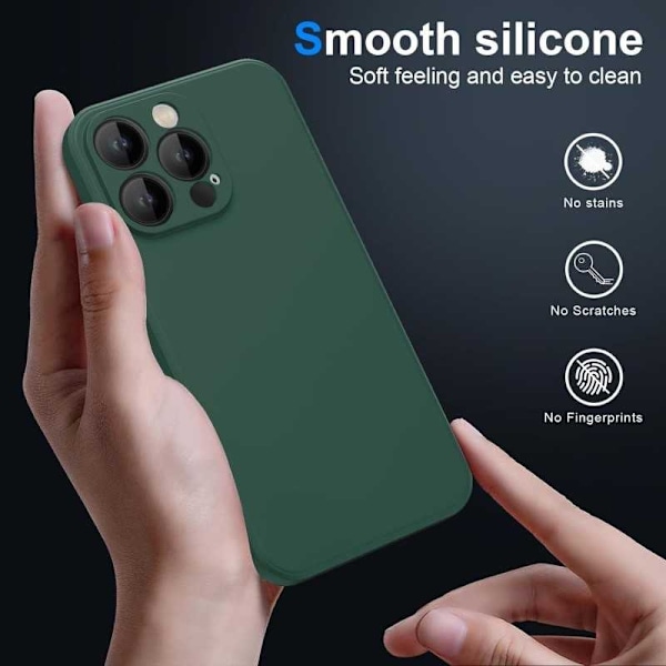 iPhone 14 Pro Max Kuminen Matt Green Shell Liquid - vihreä