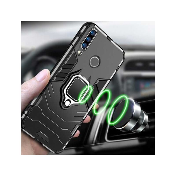 Huawei P30 Lite stødsikkert cover med Ring Holder ThinArmor Black