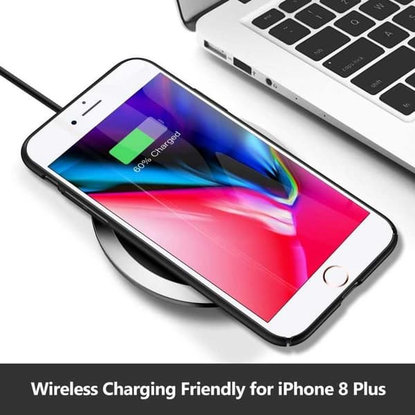 iPhone 8 Plus Ultra Thin Matte Black Cover Basic V2 Black