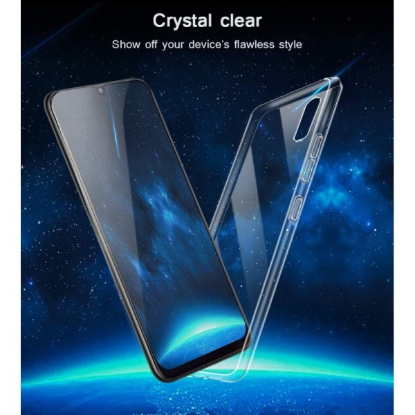 Samsung A70 støtdempende silikonetui Simple Transparent