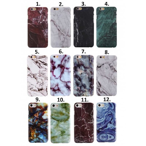 iPhone 7 Marble Shell Slim Fit 3D Design Blue Variant 9