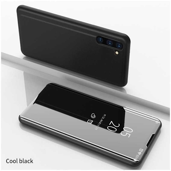 Samsung Note 10 Plus Smart Flipfodral Clear View Standing V2 Rocket Svart