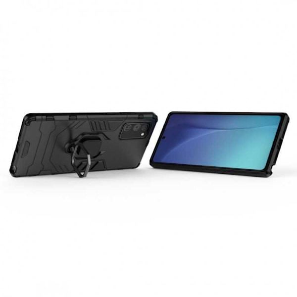 Samsung Note 20 iskunkestävä kotelo ThinArmor sormustelineellä Black