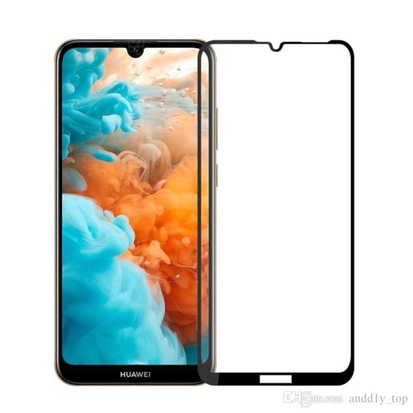 Huawei Y6 2019 FullFrame 0,26mm 2,5D 9H herdet glass Transparent