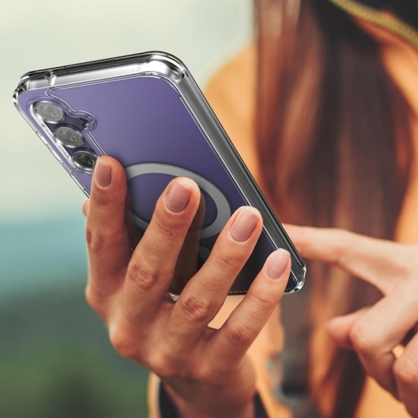 Samsung A55 5G Transparent Stötdämpande Skal MagSafe-Kompatibelt